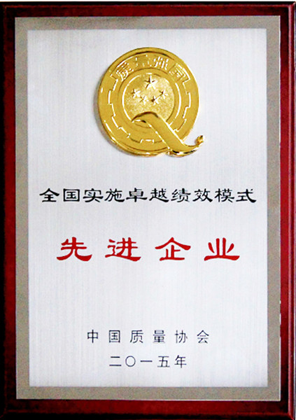 2015年全國實(shí)施卓越績(jī)效模式先進(jìn)企業(yè)
